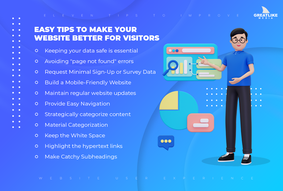 Tips to make website better for visitors